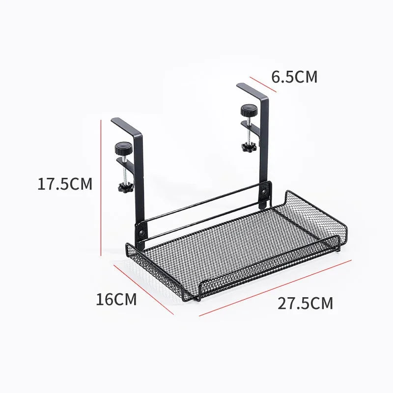 No-Drill Under Desk Cable Management Tray