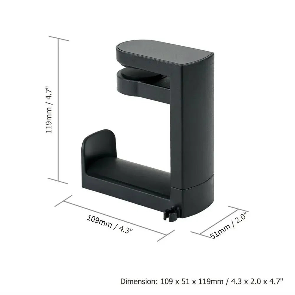 360° Rotating Under Desk Headphone Hook