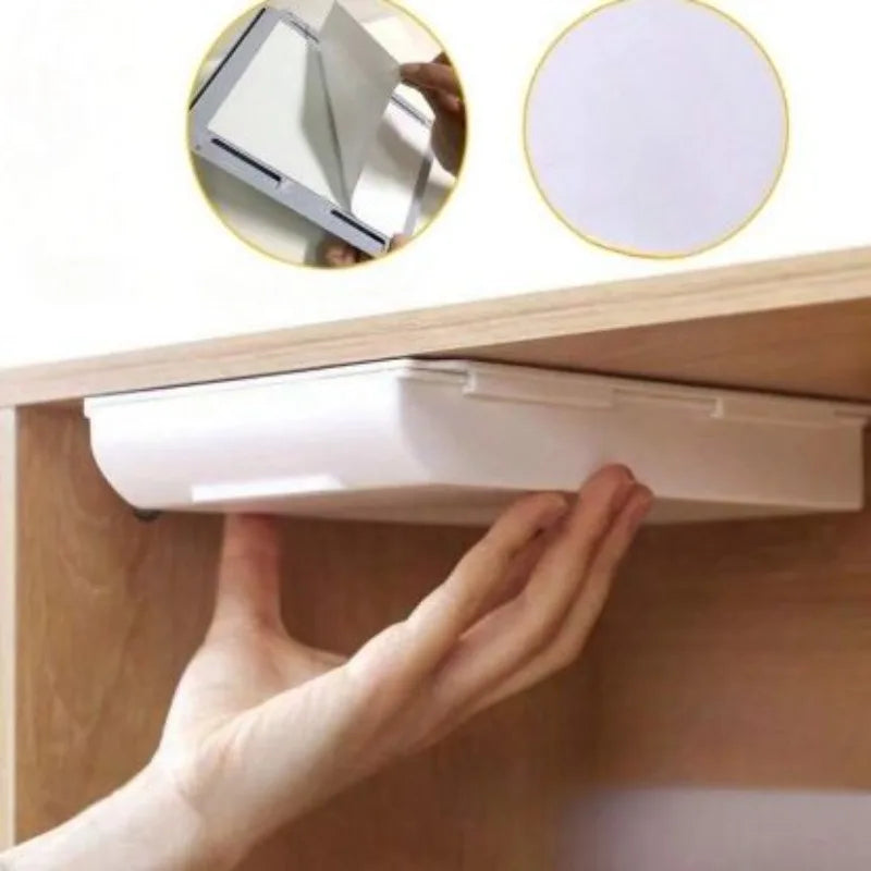 Under Desk Storage Drawer – Hidden Self-Adhesive Organizer for Office & Home