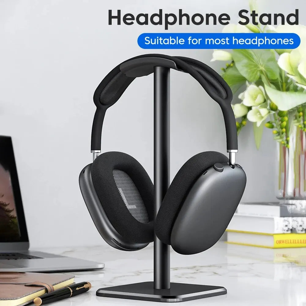 Universal Aluminum Headphone Stand for Gaming & Office Desks