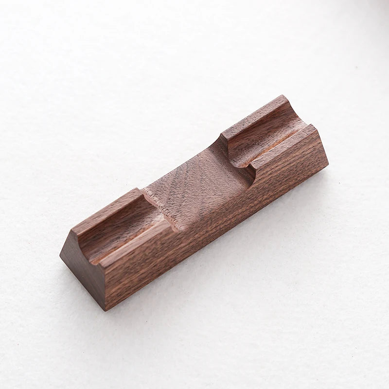 Walnut Wood Desk Organizer & Phone Stand