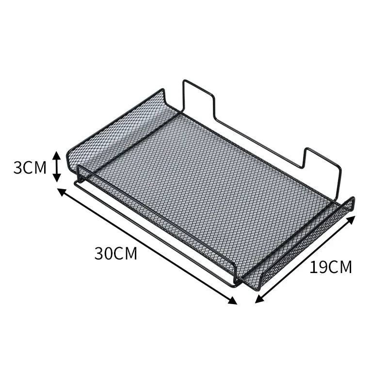 No-Drill Under Desk Cable Management Tray