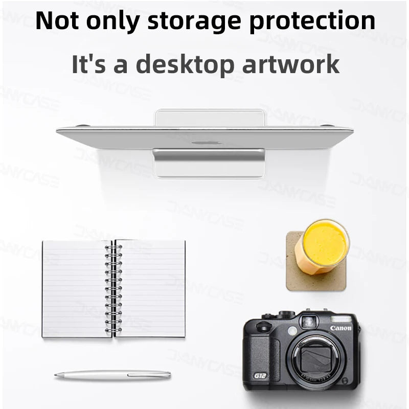 Vertical Laptop Stand – Space Saving Aluminum Holder for MacBook & Laptops