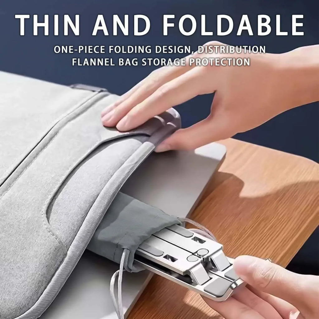 Adjustable Aluminum Laptop Stand – Foldable Ergonomic Laptop Riser