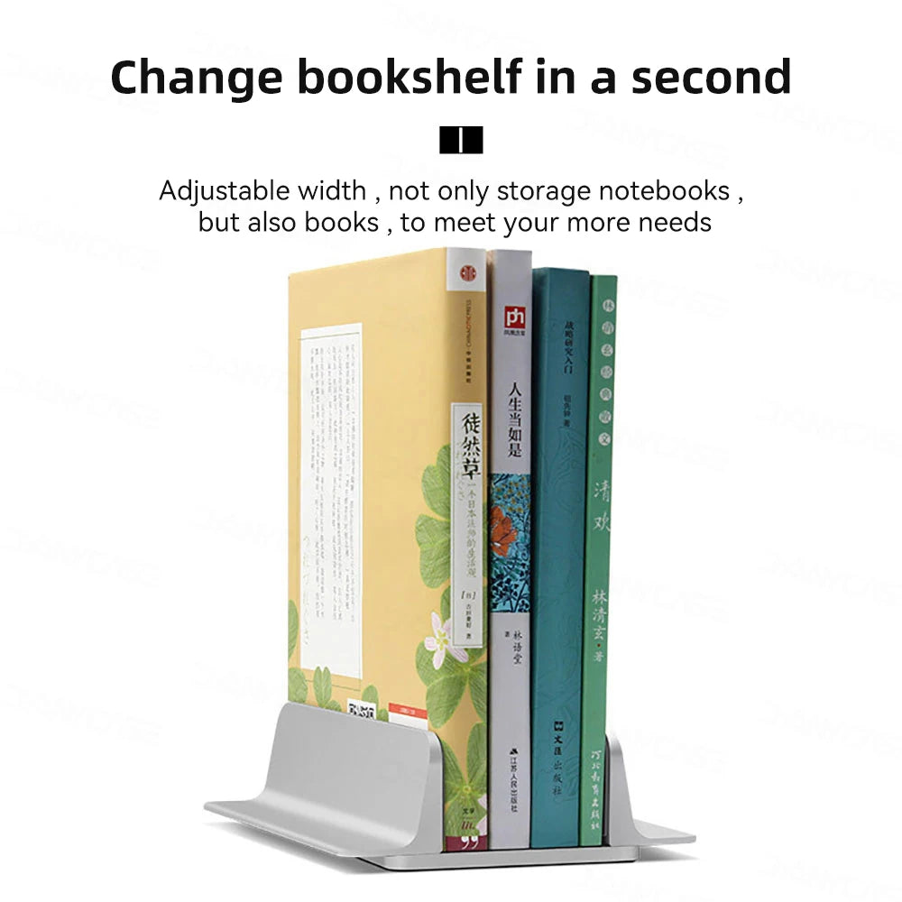 Vertical Laptop Stand – Space Saving Aluminum Holder for MacBook & Laptops